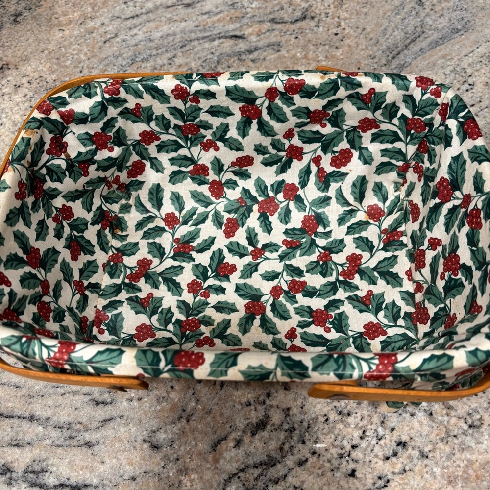 Vintage Longaberger 1996 Holiday Cheer Basket - Picture 9 of 16